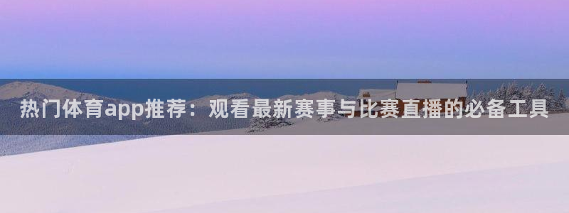 热门体育app推荐：观看最新赛事与比赛直播的必备工具